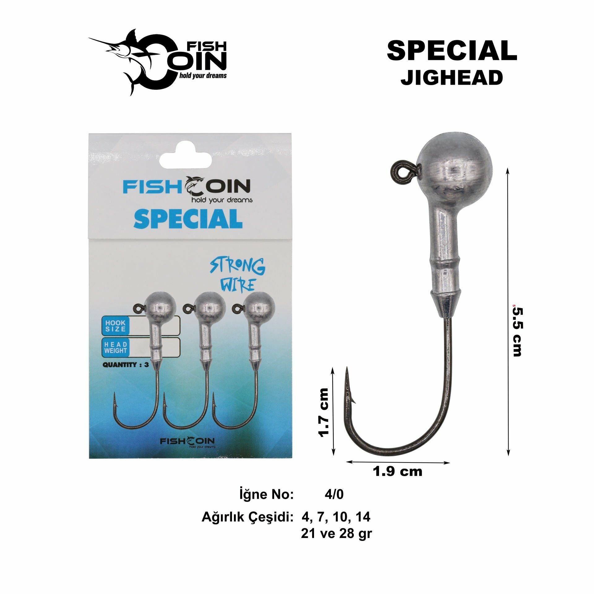 Fishcoin Special Jighead 4/0 4 gr