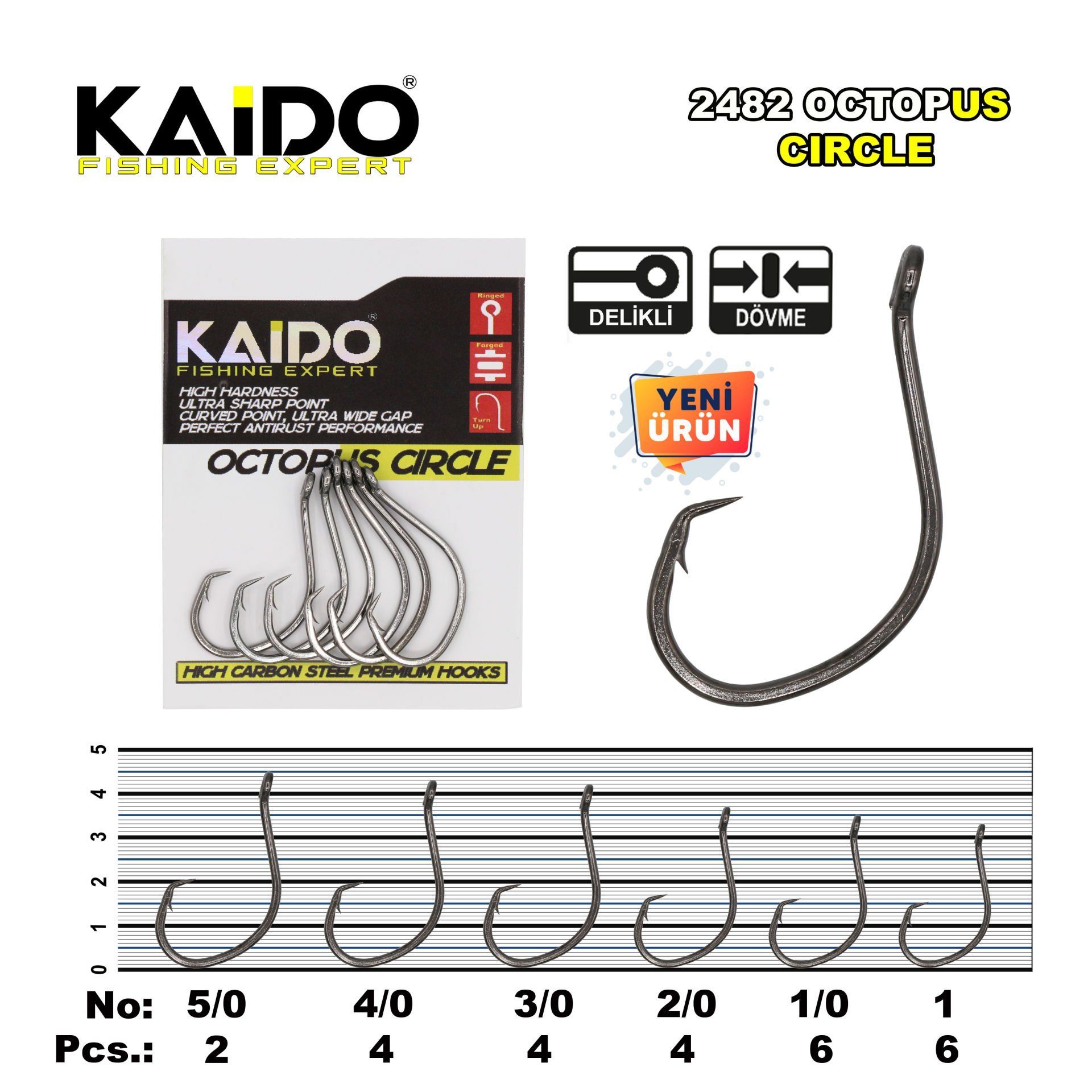 Circle 2482 Nikel İğne 2/0