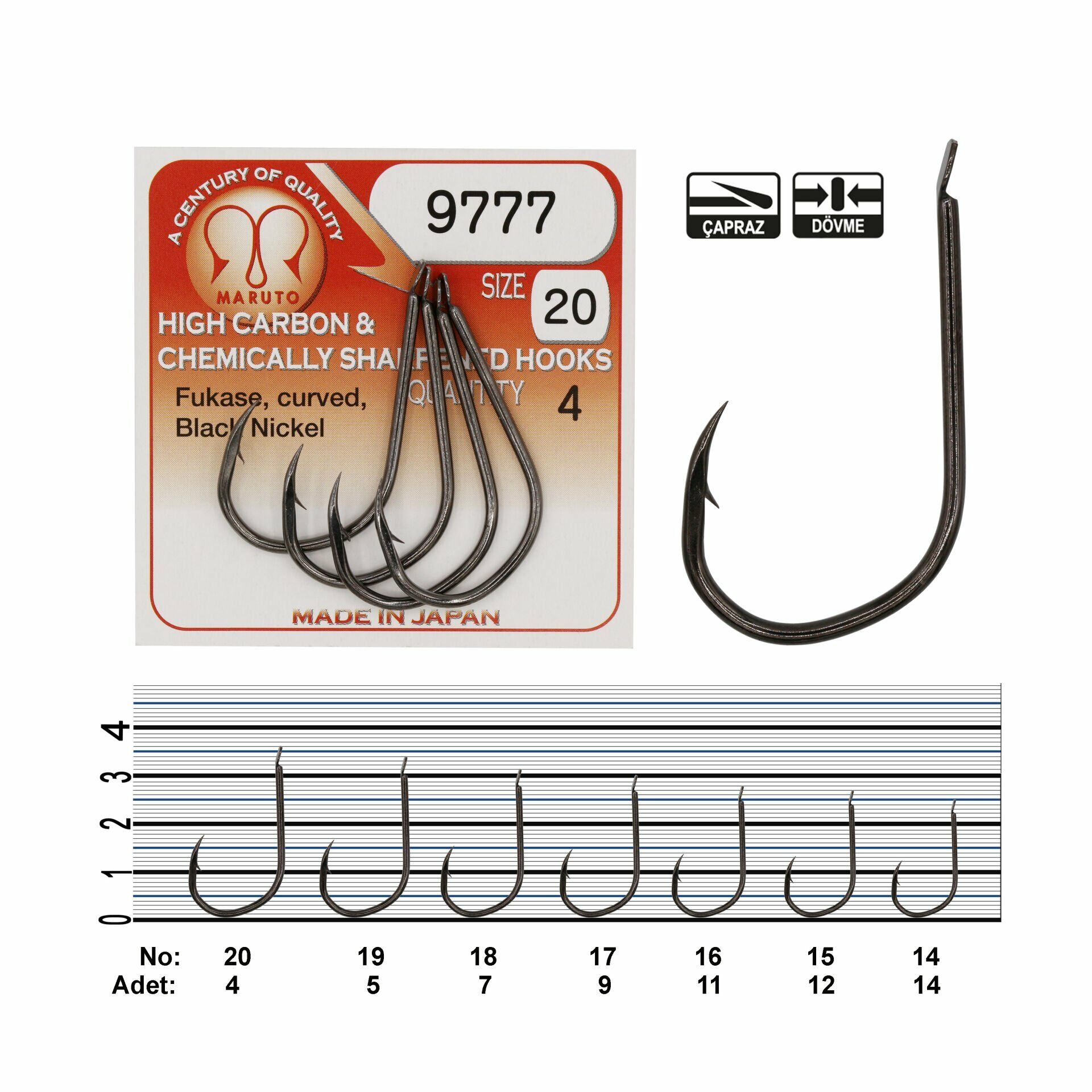 Maruto 9777 BN Fukase Olta İğnesi 17