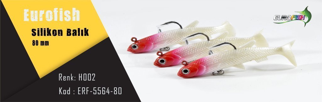 5564 Silikon Balık 80 Mm - H002