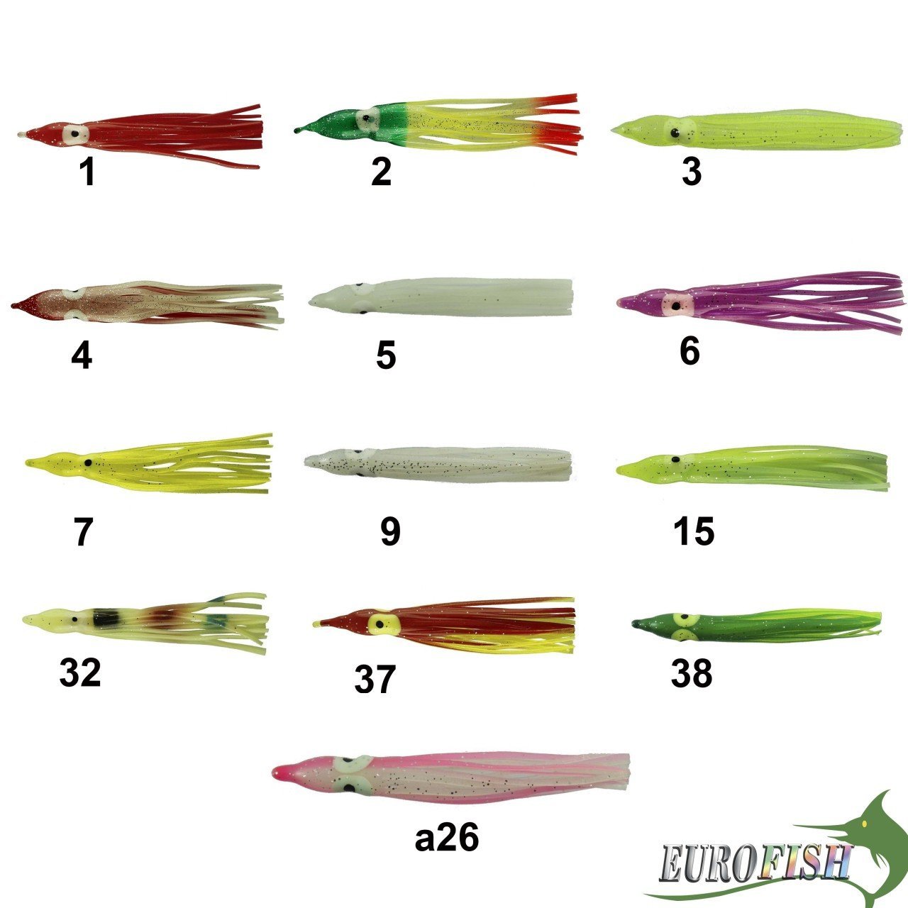 Eurofish Ahtapot Silikon 9 Cm 5li 002
