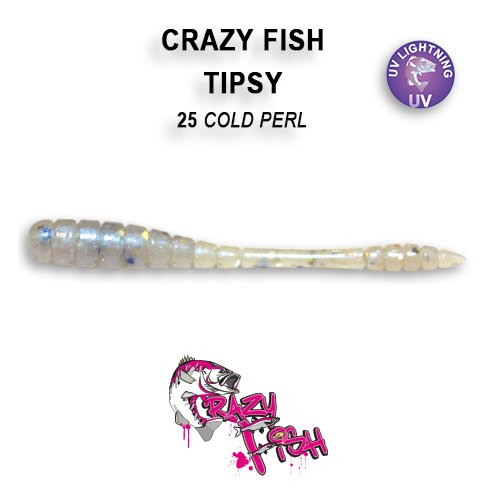 CRAZY FISH TIPSY / 50 MM / COLOR: 25 COLD PERL