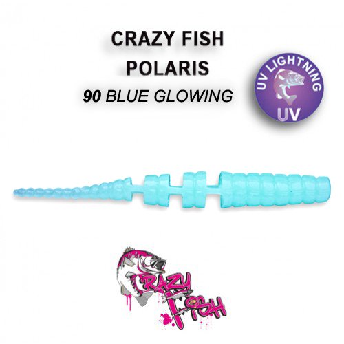 CRAZY FISH POLARIS / 45 MM / COLOR: 90 BLUE GLOWING