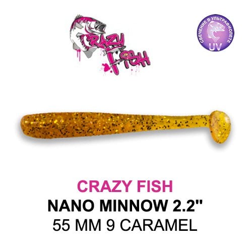 CRAZY FISH NANO MINNOW 2,2 / 55 MM / COLOR: 9 CARAMEL