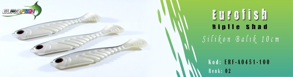 Riplle Shad Silikon Balık 100 Mm 02