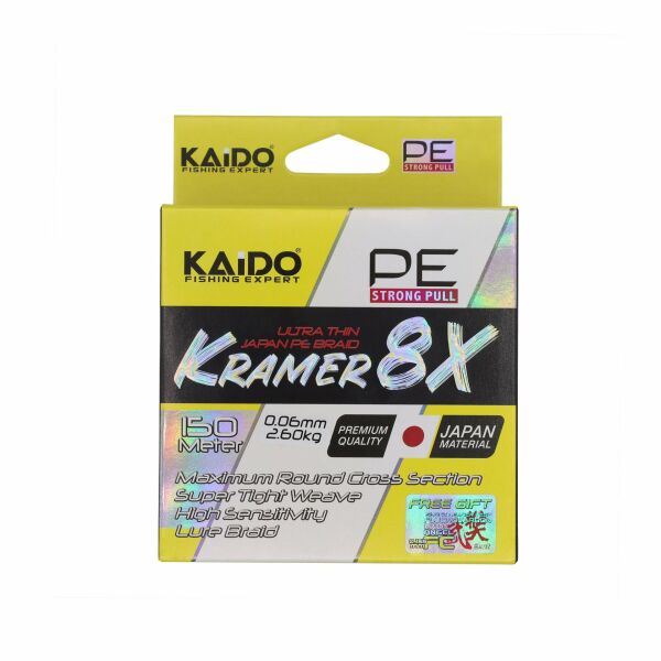Kramer Japan 8X Braid 150 Mt Lime Green 0.06 mm