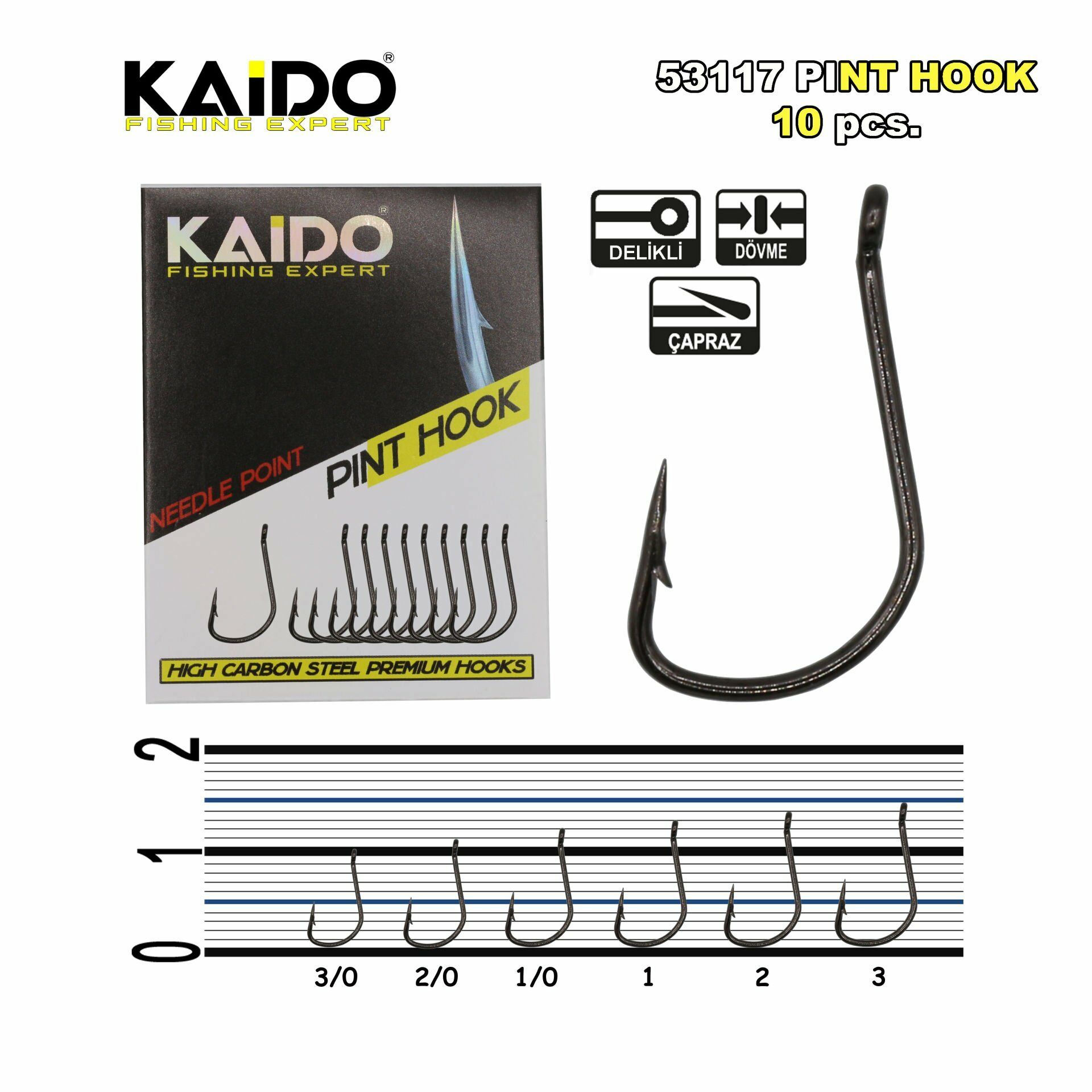 53117 Pint Hook (10 Pcs) 3/0