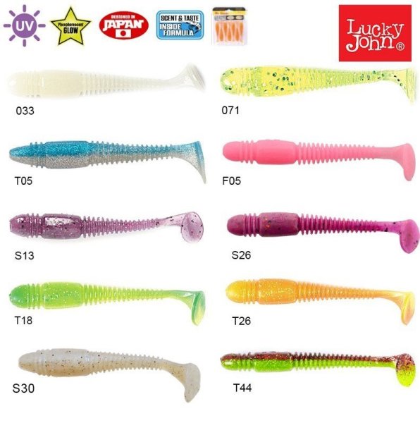 Lucky John Tioga Fat 3.9'' (9.91 cm) 5P Silikon Yem