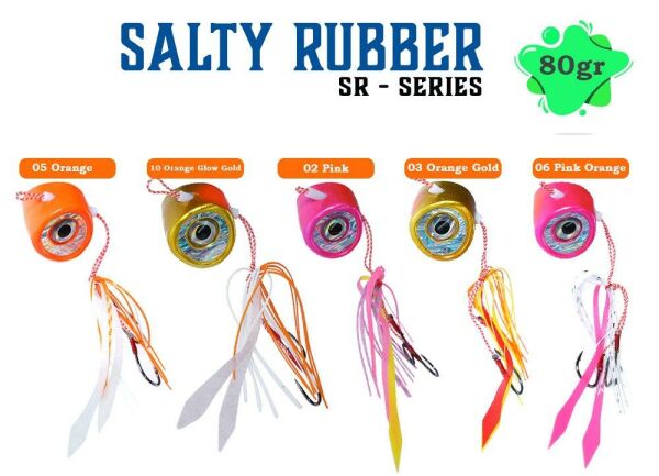 Fujin Salty Rubber 80gr SR Serisi Tai Rubber Set 