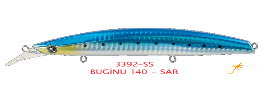 Seaspin Buginu 140mm 28 gr Maket Balık SAR