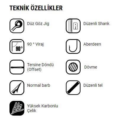 VMC Olta Jig İğnesi 7147BN 10lu SİYAH NİKEL - NO:2