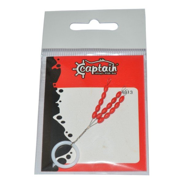 Captain 4913 Stoper 3x5'li Paket Kırmızı Silikon Stopper L