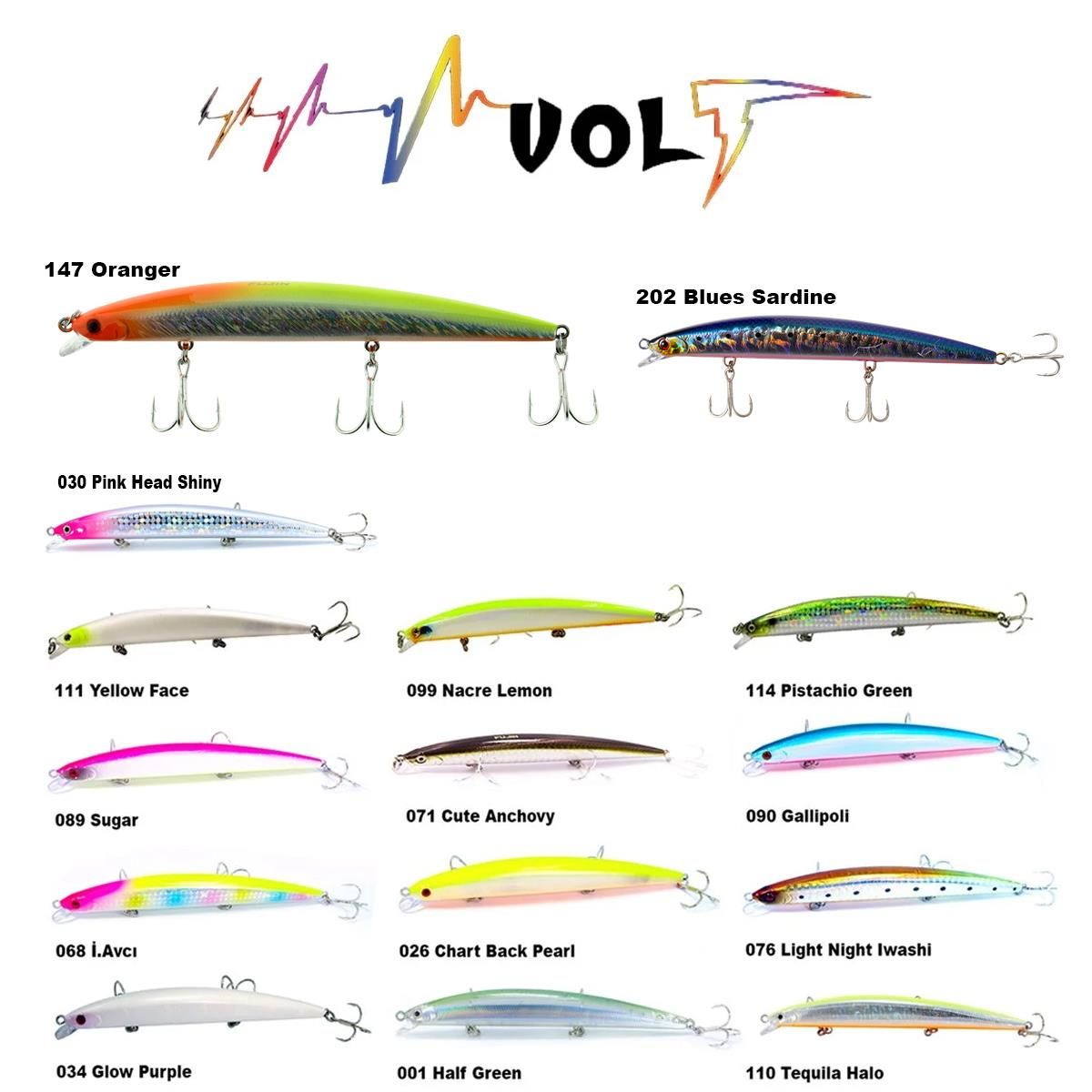 Fujin Volt VL125S 14gr 12.5cm Slow Sinking Maket Balık 