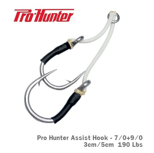 PRO HUNTER Hİ-POWER DOUBLE ASSİST HOOK JİG İĞNESİ 7/0 +9/0 - 3CM - 5 CM