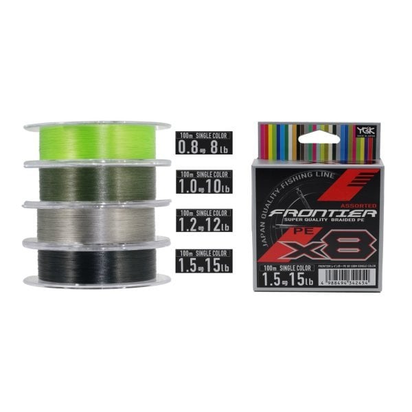 Assorted Frontier PE X8 SC 100 Mt 0,80 mm