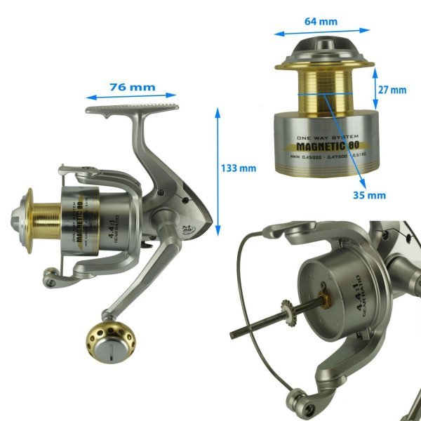 Magnetic 80 7+1 Bilyalı Metal Kafa Makine