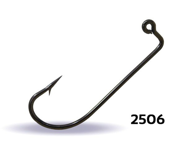 Youvella 2506 Jig Head İğnesi Dövme Delikli Uzun 100'lü Kutu Black Nikel 1/0