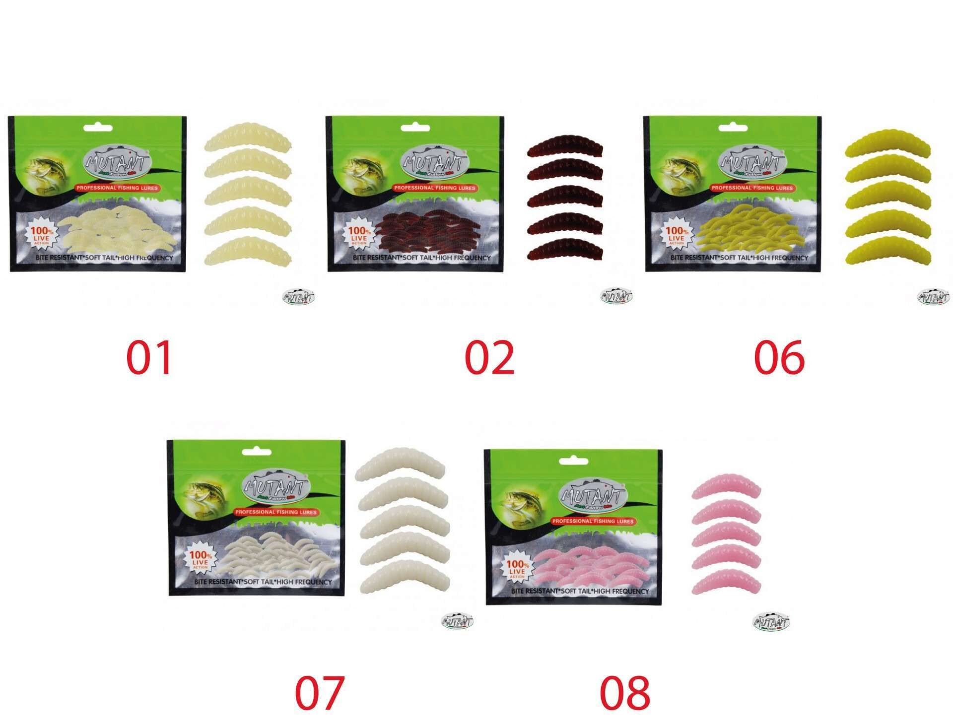 Mutant 3515 Miracle Aromalı Worm 2cm Silikon Suni Yem 30lu Paket