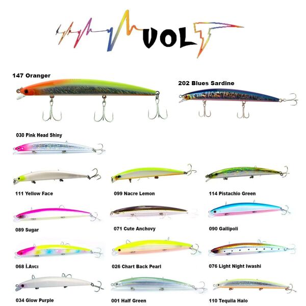 Fujin Volt VL125S 14gr 12.5cm Slow Sinking Maket Balık 