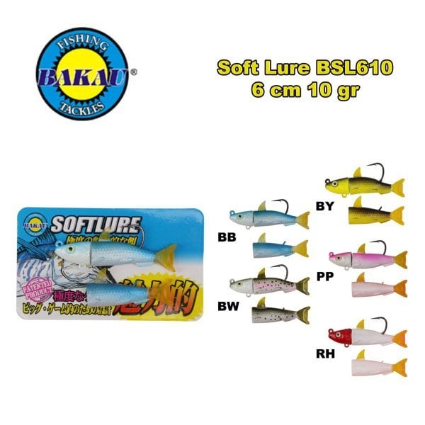 Soft Lure Bsl 610 #10G (6Cm) 1+2 Set RH