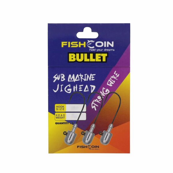Fishcoin Bullet Jighead 1/0-7 gr