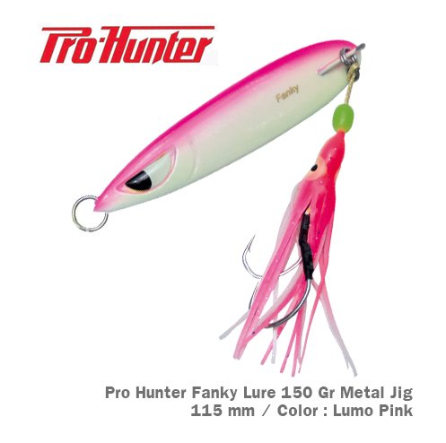 PRO HUNTER FANKY LURE 150 GR METAL JİG / LUMO PİNK