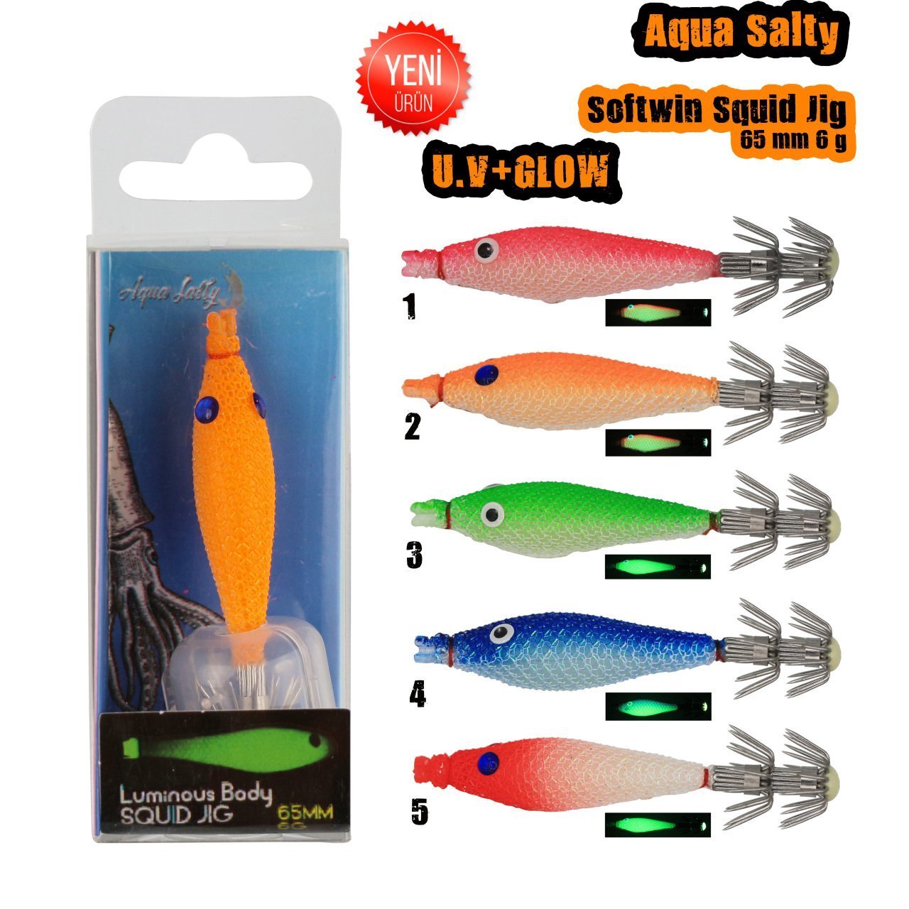 Softwin Squid Jig 65mm 6Gr 4