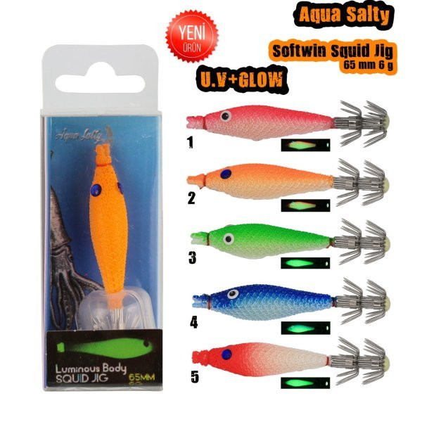 Softwin Squid Jig 65mm 6Gr 4