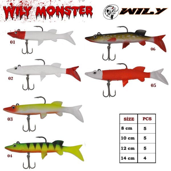 Wily Monster Turna Silikon 14 cm 04