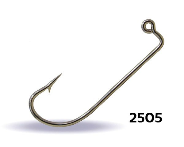 Youvella 2505 Jig Head İğnesi Dövme Delikli Uzun 100'lü Kutu Nikel 1/0