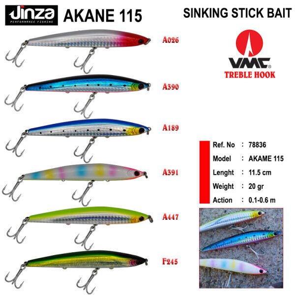 Jinza Akane 115 mm 20 gr Maket Balık A026