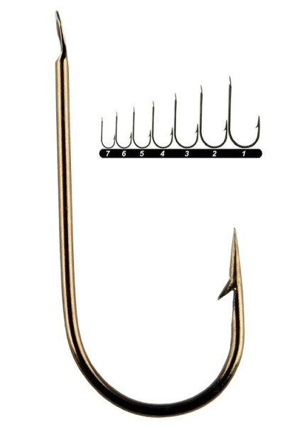 Youvella 1565 Kısa Pala Palet Yem İğnesi 100'lü Kutu Bronz 1