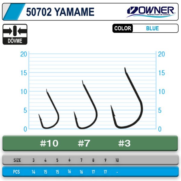 Owner 50702 Yamame Blue İğne 9