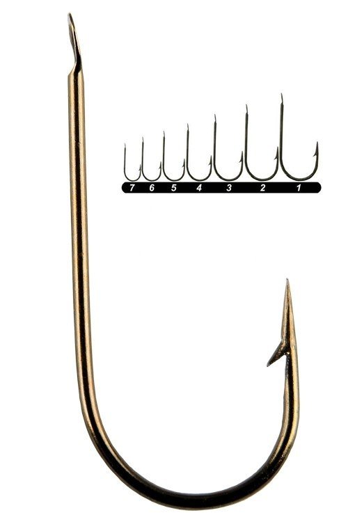Youvella 1565 Kısa Pala Palet Yem İğnesi 100'lü Kutu Bronz 3