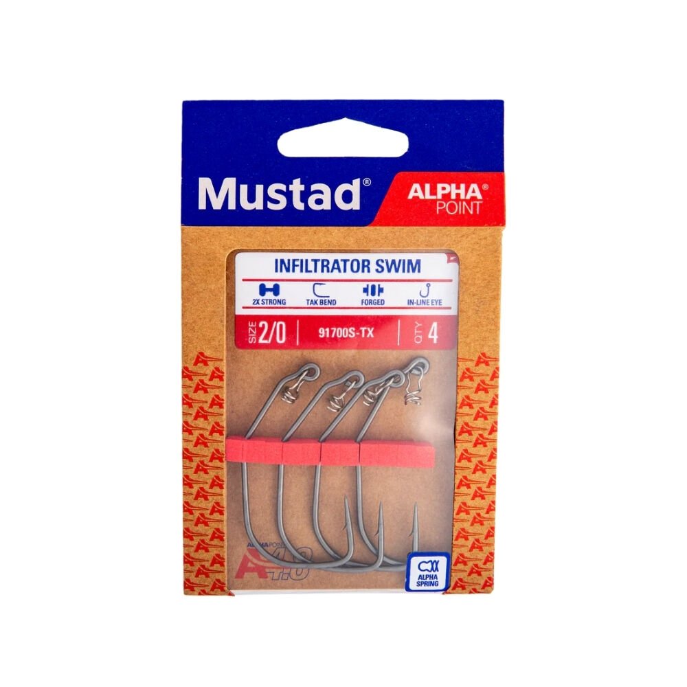 Mustad Alpha Point 91700S Infiltrator Swim Hook