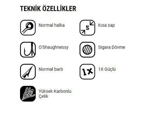 VMC Üçlü Olta İğnesi 9622PS PERMASTEEL - NO:1-0 - 10LU