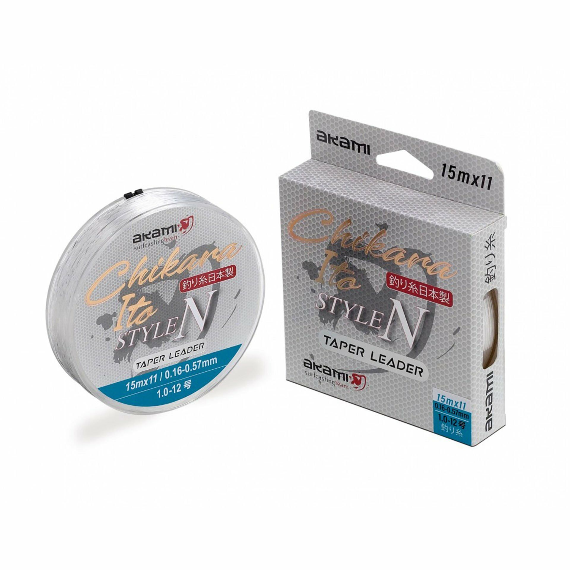 Akami Tapered Leader Chikara Clear 0.20 mm