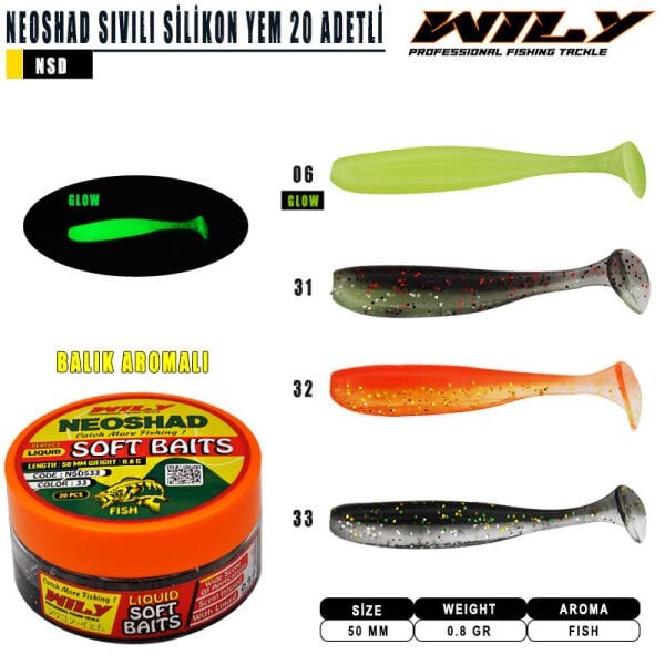 Wily Neoshad Sıvılı Silikon  50 mm 20 Adetli