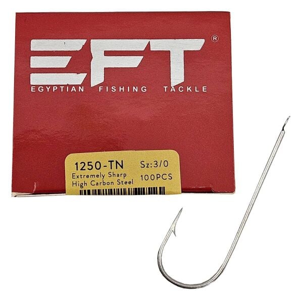 EFT Hook 1799 Siyah Düz İğne 100 Adet