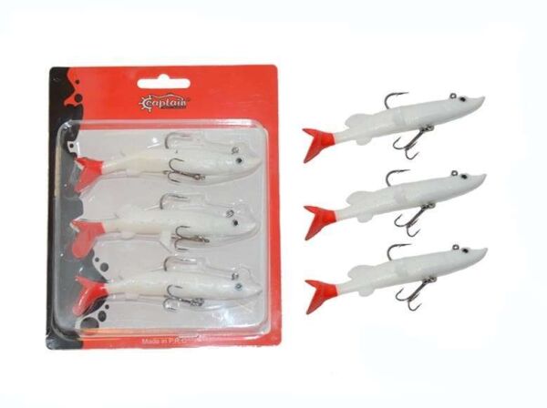 Captain 3067 Pluse Soft 12cm Turna Silikonu 3lü Set Suni Yem 2