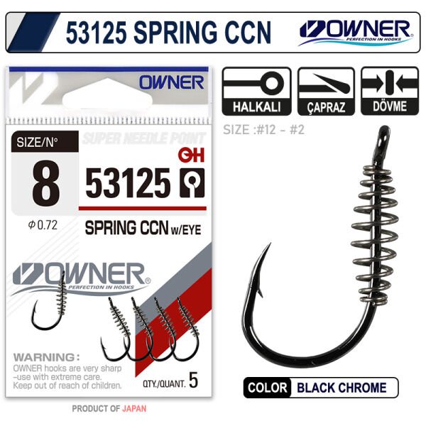 Owner 53125 Spring Ccn With Eye Black Chrome Sazan İğnesi 4