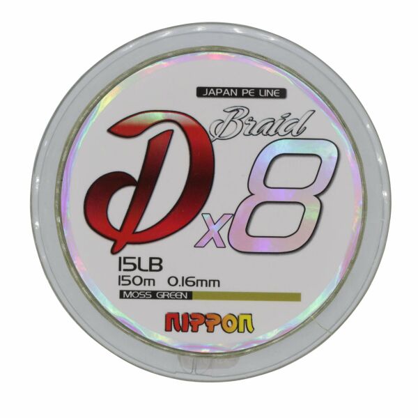 Japan Dx8 Braid 150 Mt İp Misina 8X M.Green 0.14 Mm