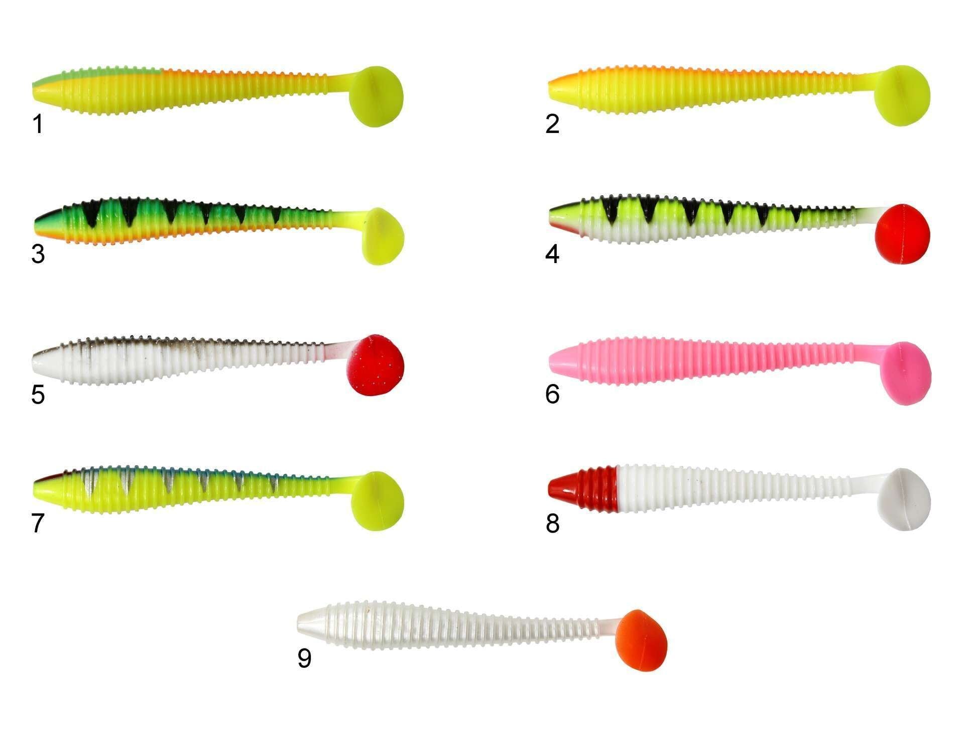 Mutant 3534 Typoon Soft 12cm Levrek Silikonu 5li Paket Suni Yem