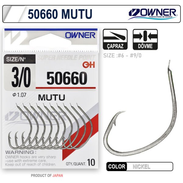 Owner 50660 Mutu White İğne 4-0