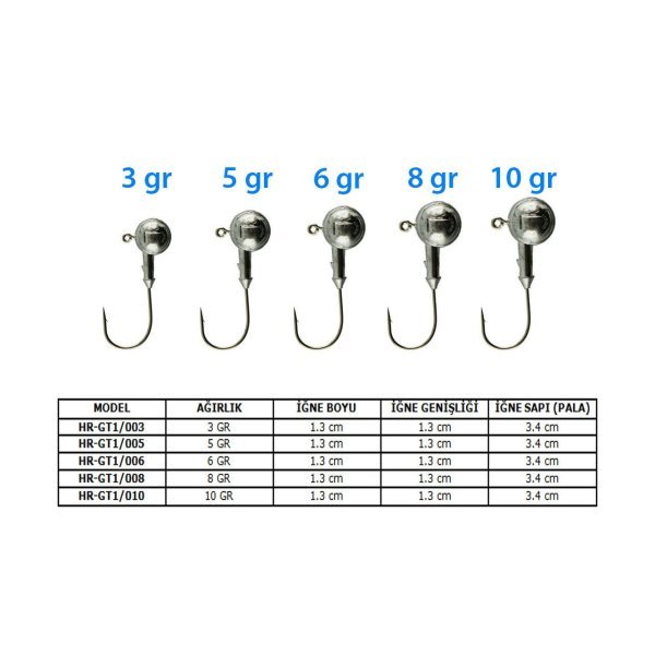 Jaxon Tanami Silver Jig Head #1/0 5 gr