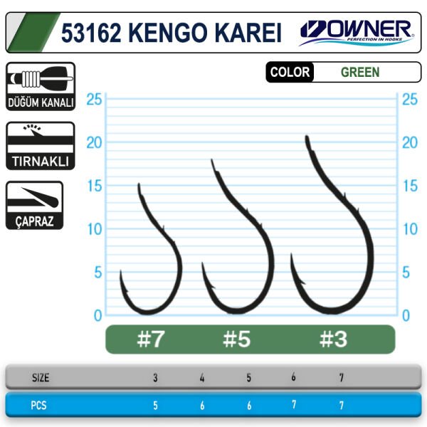 Owner 53162 Kengo Karei S. Green İğne 7