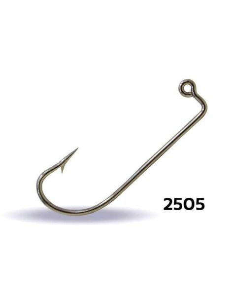 Youvella 2505 Jig Head İğnesi Dövme Delikli Uzun 100lü Kutu Nikel