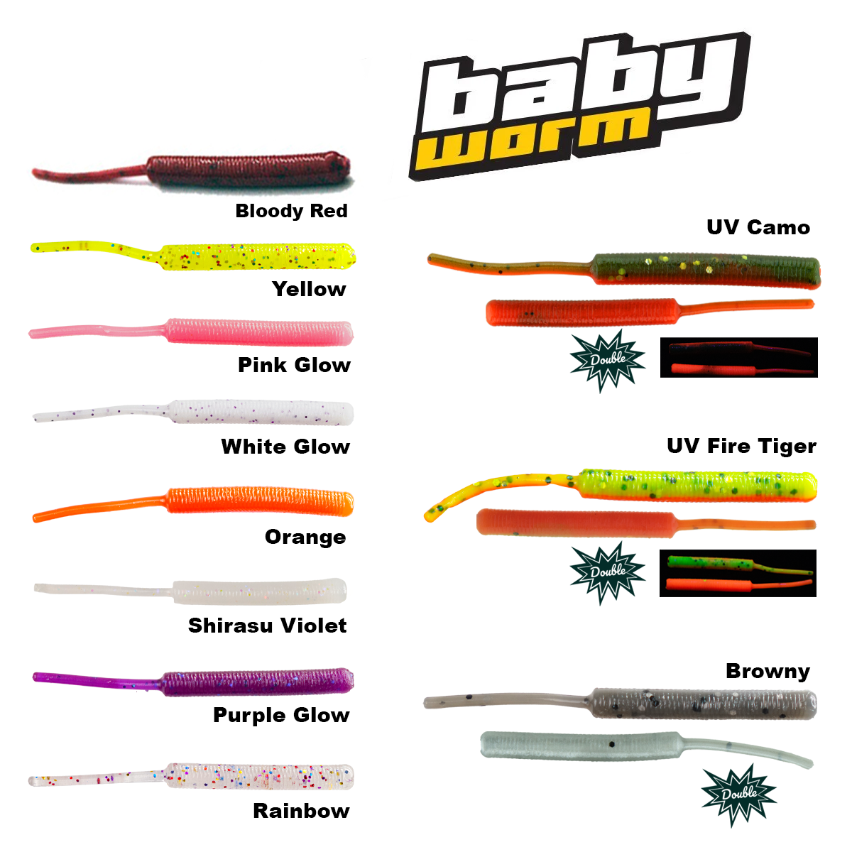 Fujin Baby Worm 5.2 cm Floating LRF Silikonu Yellow