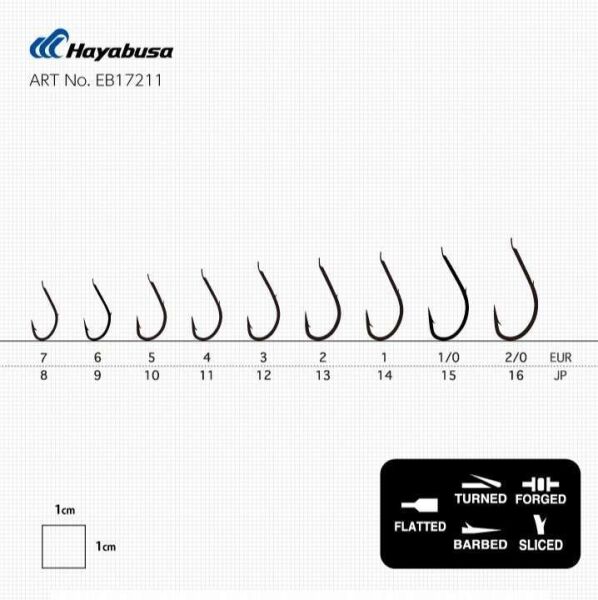 Hayabusa HMRS 172 Tırnaklı Canlı Yem İğnesi 15li Paket Nikel