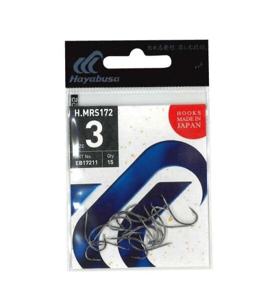 Hayabusa HMRS 172 Tırnaklı Canlı Yem İğnesi 15li Paket Nikel